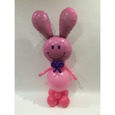 Pink Bunny with a Bow Tie
